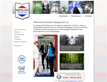 Tablet Screenshot of niesler-aufzugtechnik.de